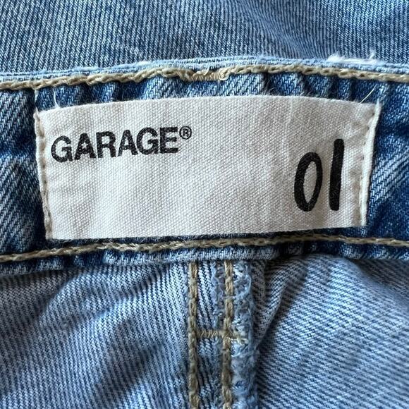 Garage Distressed High Rise Straight Leg Jeans Size 1 - Picture 10 of 11